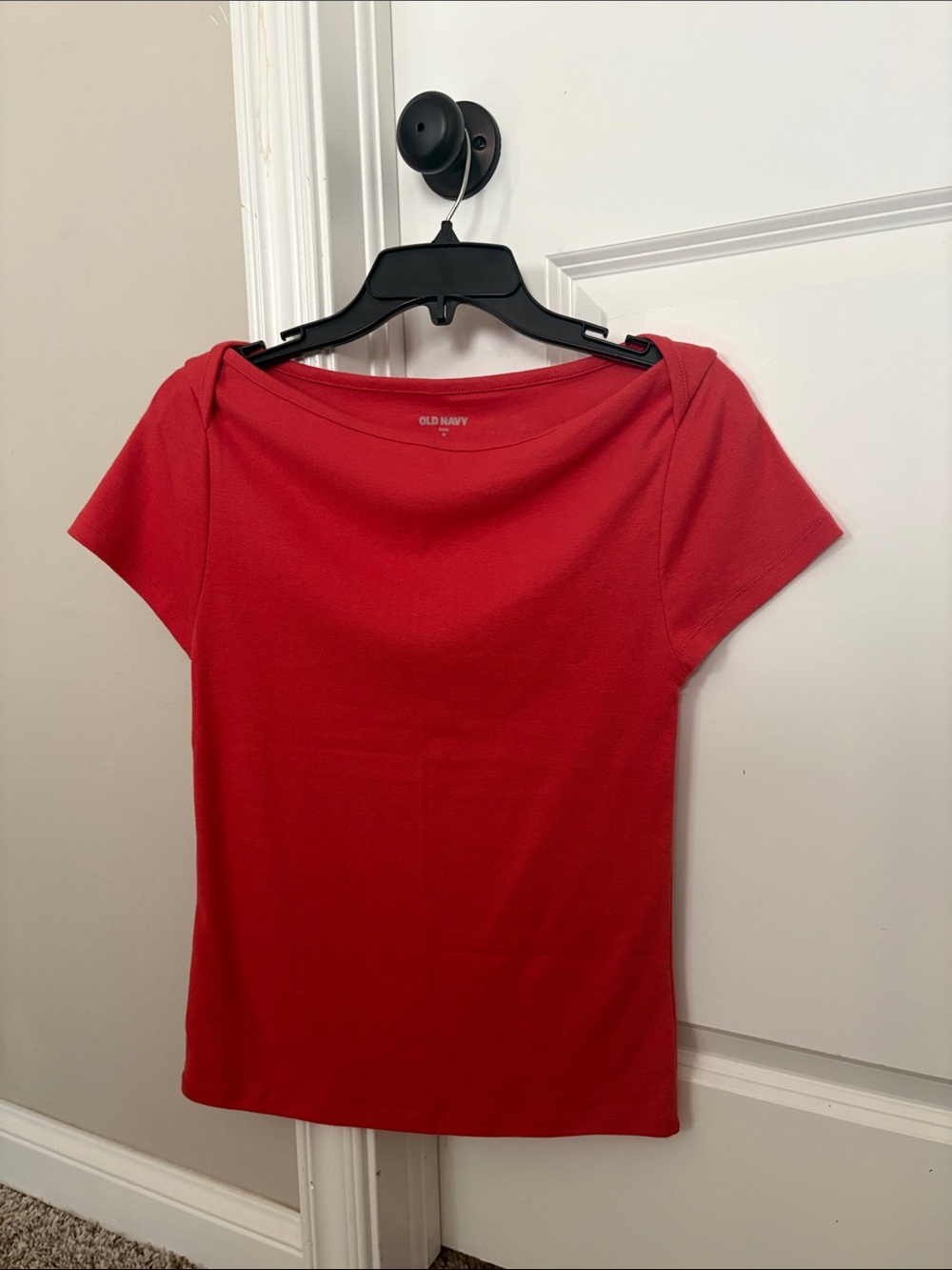 Lot of Old Navy Coral and Blue Short-Sleeve Bateau Neck Tees